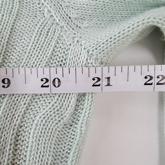 SOHO Spring Mint Green Sweater Size Medium - Picture 5 of 10